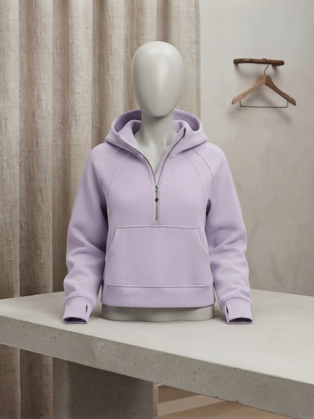 Lululemon Scuba Lavender Half-Zip Hoodie